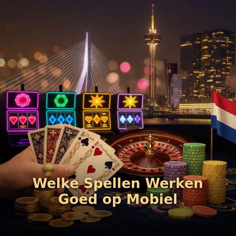 Croupier schuift chips over groen vilt